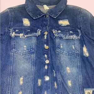 Distressed Denim Jacket